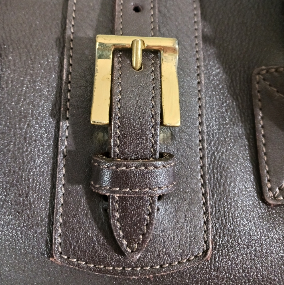 Vintage Dooney & Bourke Brown Leather Shoulder Bag - Picture 10 of 10